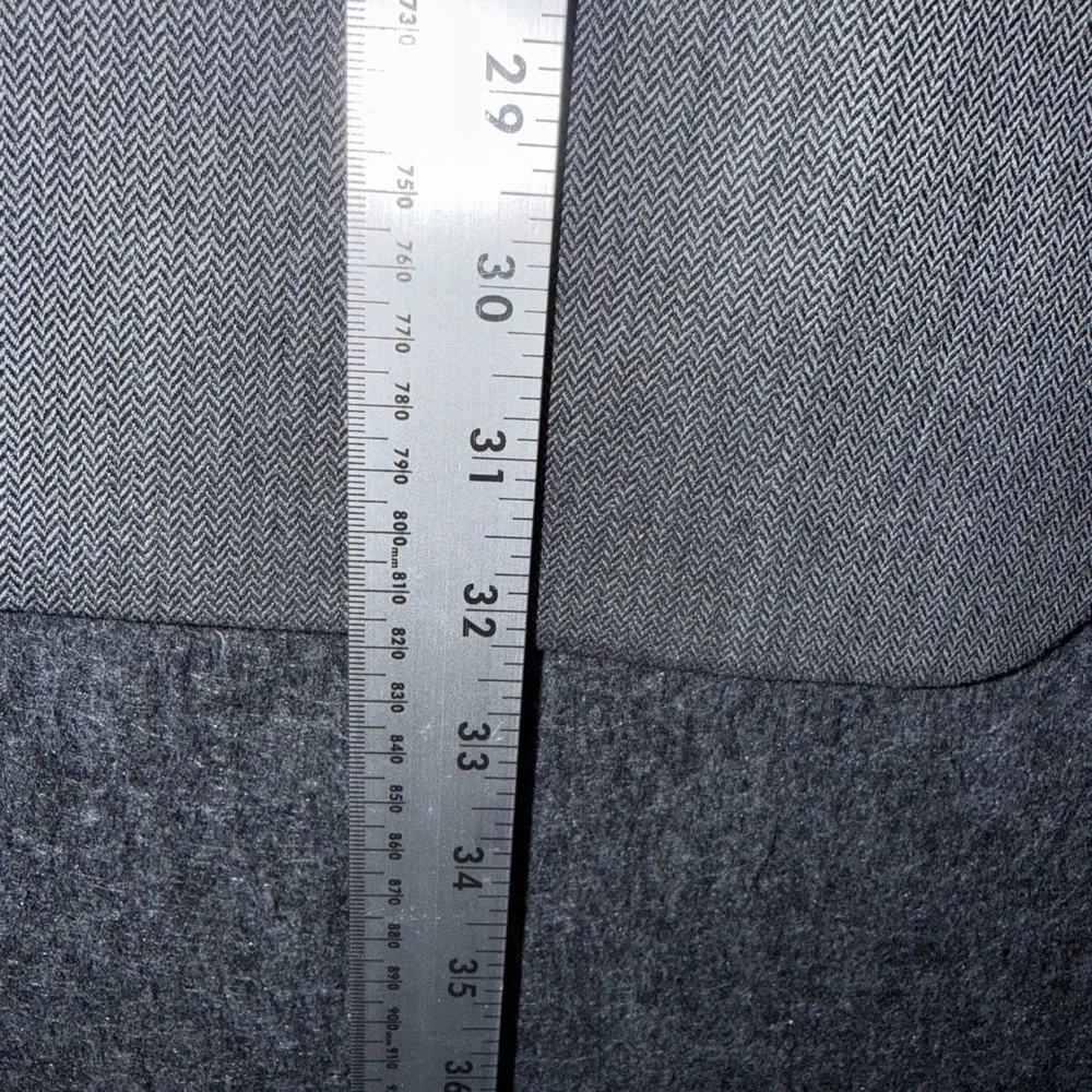 Zagato Blazer Men Super‎ 100's 48R Wool Gray Pockets Suit Jacket Padded Shoulder